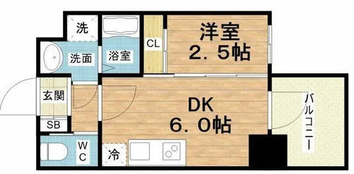 セレニテ天満橋アリア【9階】の間取り