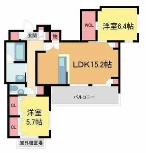 ベル エ ロンプラージュ【201号室】の間取り