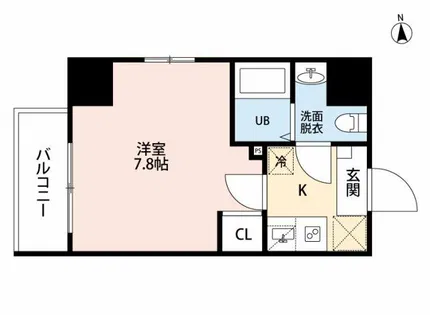 ヒルズ夕陽丘【7階】の間取り
