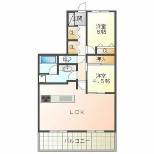アルファステイツ朝霧丘【3階】の間取り