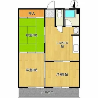 KATOコーポ【305号室】の間取り