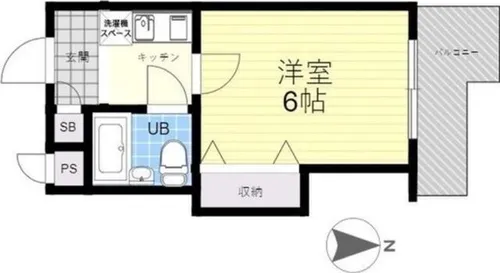 カーサデルソーレ【3階】の間取り