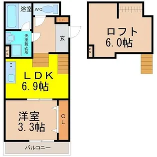 FAMILY STAGE道徳1【1階】の間取り