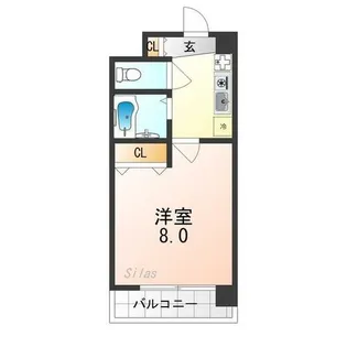 アート衣笠【5階】の間取り