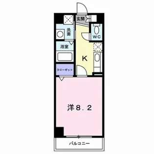 グランツェントA【2階】の間取り