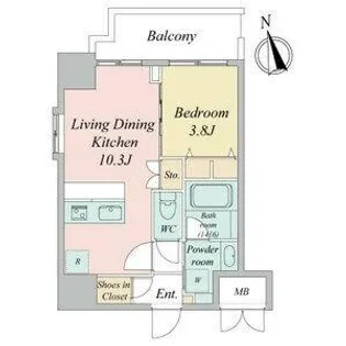 スプランディッド大須門前町【701号室】の間取り