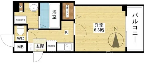 エスティライフ新大阪第2【3階】の間取り