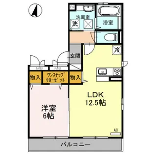 ヌカタコルンS【1階】の間取り