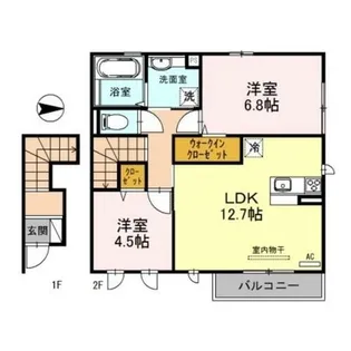 オルソ B棟【2階】の間取り