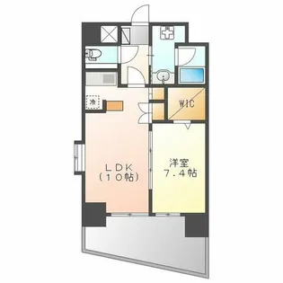 ラドーニ清水【8階】の間取り