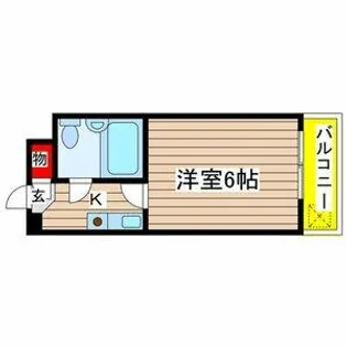 レジデンスM1【402号室】の間取り