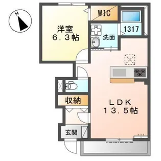 エヌメゾン【1階】の間取り