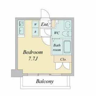 ライブコート丸の内【8階】の間取り
