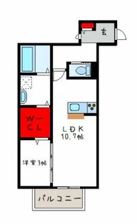 adonis court partⅡ【2階】の間取り