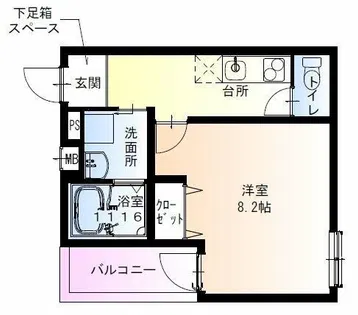 フジパレス平野郷Ⅲ番館【3階】の間取り