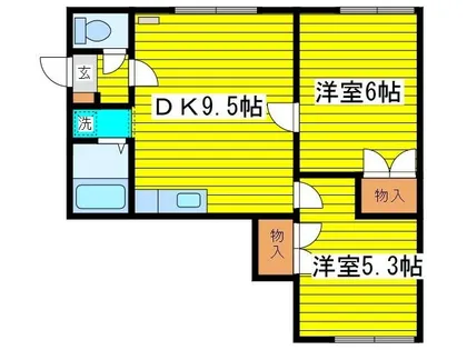 ブルーハウス元町【301号室】の間取り
