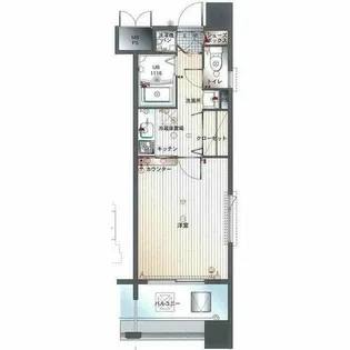 エンクレスト福岡【4階】の間取り