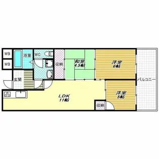 コートSU【4階】の間取り