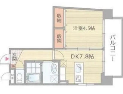 大阪府大阪市天王寺区東高津町【マンション】の間取り