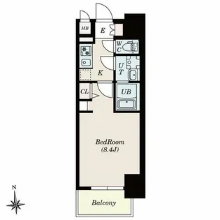 S-RESIDENCE尾頭橋beaute【401号室】の間取り