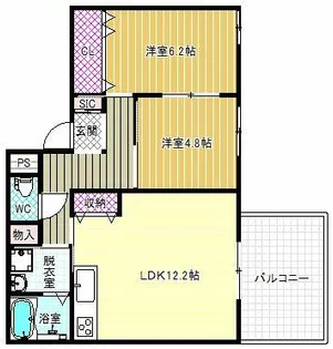 ドミール南栄町【4階】の間取り