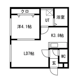 北海道札幌市東区北三十四条東12丁目【アパート】の間取り