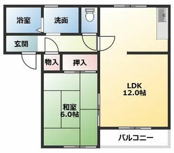 ステージ21 A・B棟【202号室】の間取り