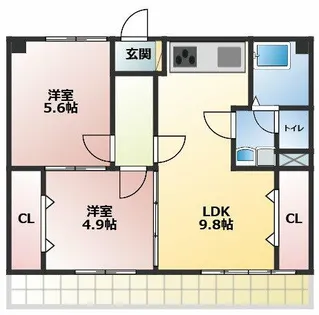 第二秋善ビル【201号室】の間取り