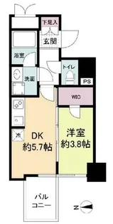 RISING Maison 本町橋【15階】の間取り