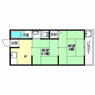 野々上ハイツ【3階】の間取り