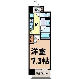 レーベスト平安【4階】の間取り