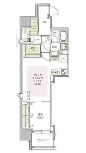 アーバネックス堺筋本町【14階】の間取り
