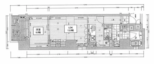 リーガル南久宝寺Ⅱ【2階】の間取り