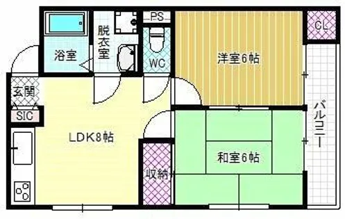 パークハイム【2階】の間取り