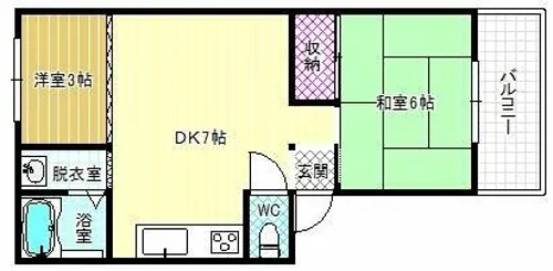 喜美マンション【3階】の間取り