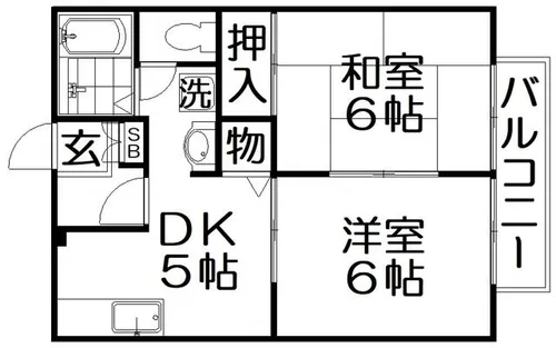 ハイツルーラル【2階】の間取り