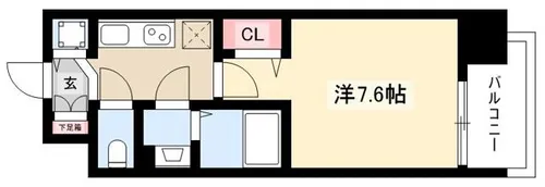 プレサンス名古屋STATIONディーヴァ【2階】の間取り