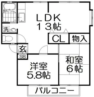ルミエール【1階】の間取り