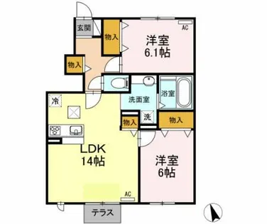 さくら 壱【1階】の間取り