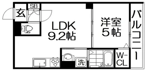 Gran Claudia寝屋川【2階】の間取り