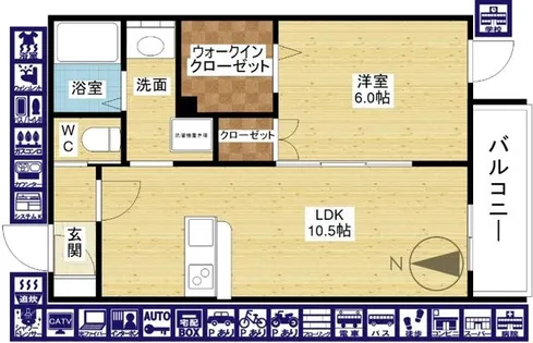 グランデレーヌ【1階】の間取り