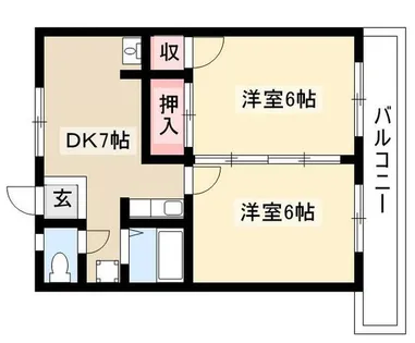 啓周ビル【4階】の間取り