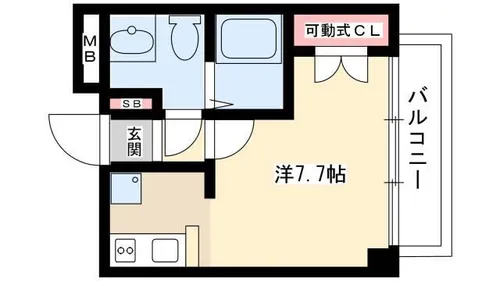 ライブコート丸の内【0904号室】の間取り