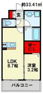 ラ・フィーエ上曽根【307号室】の間取り