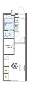 レオパレスメープル北神【107号室】の間取り