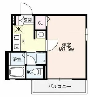 ソワサント上ノ丸【202号室】の間取り