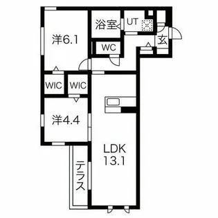 LUCE【1階】の間取り