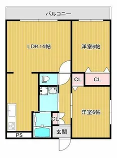ラシーヌ御崎【603号室】の間取り