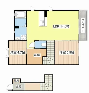 MAST COURT 神照【0212号室】の間取り