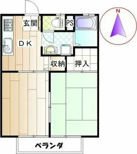 メゾン宝佳B【203号室】の間取り